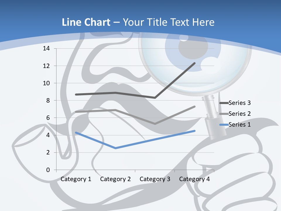 Hand Detective Glass PowerPoint Template