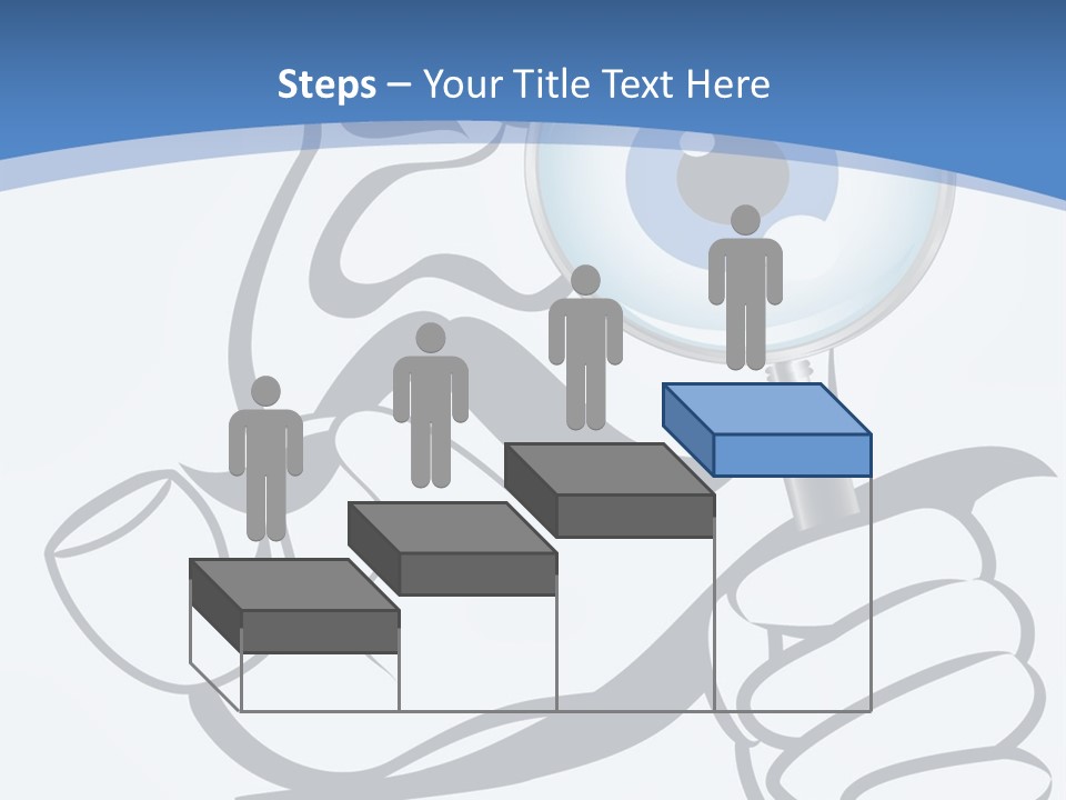 Hand Detective Glass PowerPoint Template