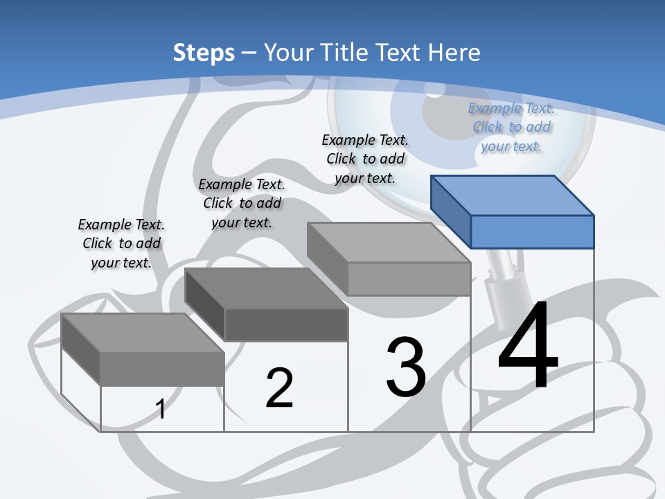 Hand Detective Glass PowerPoint Template