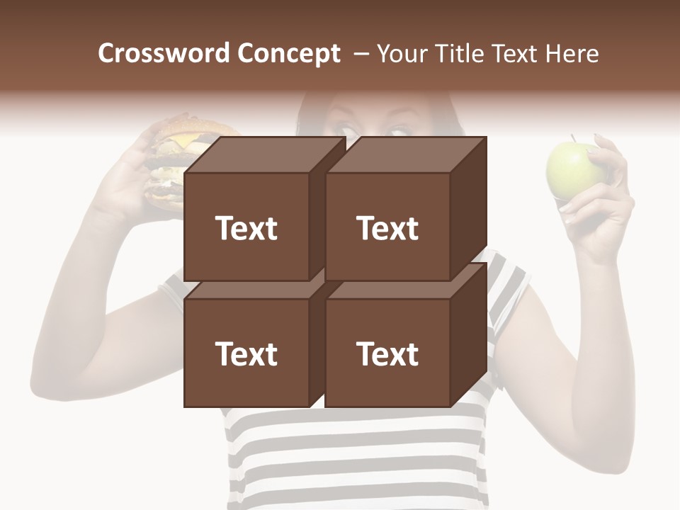 Block Man  PowerPoint Template