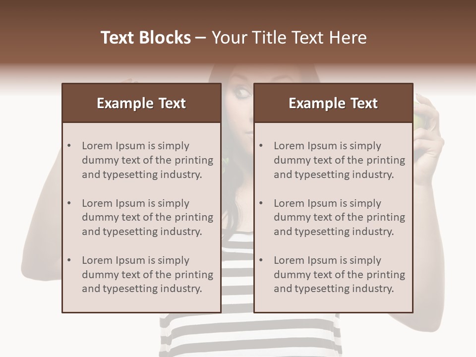 Block Man  PowerPoint Template