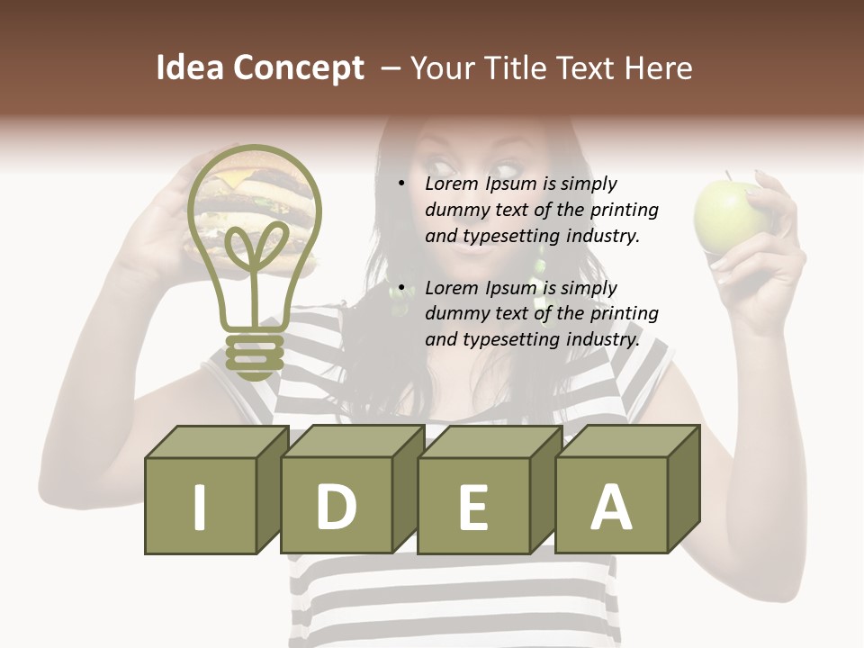 Block Man  PowerPoint Template