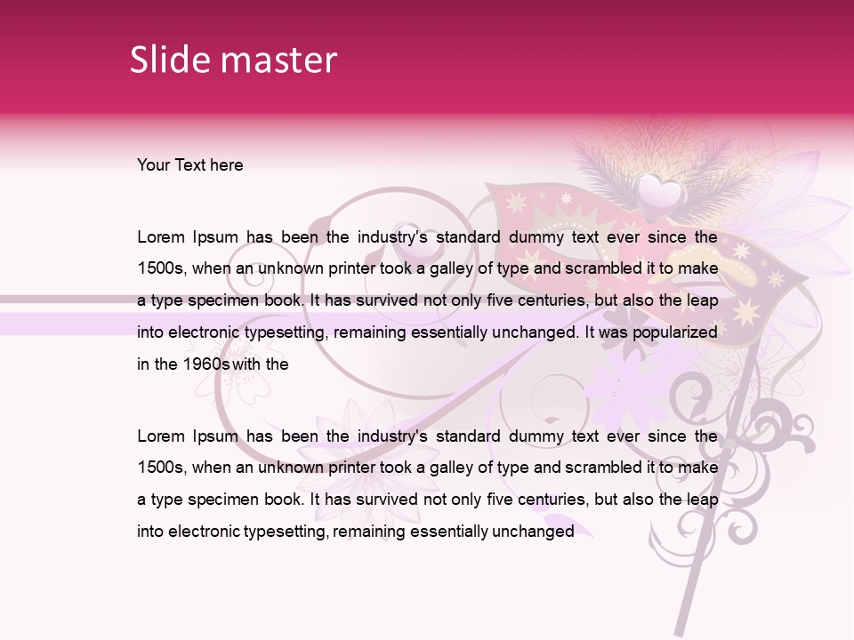 Costume Floral Celebration PowerPoint Template