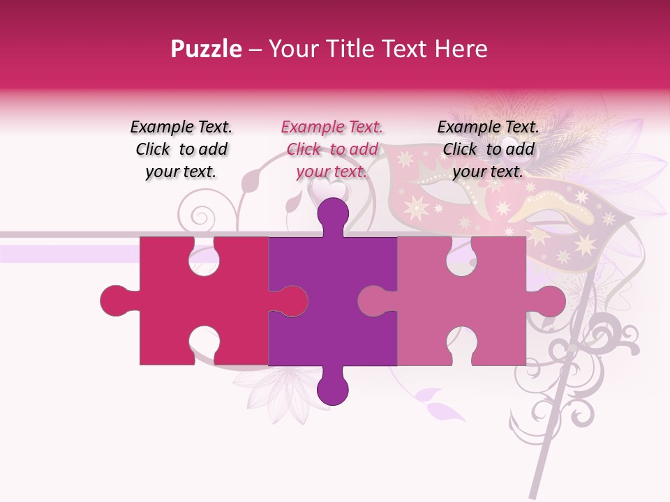 Costume Floral Celebration PowerPoint Template