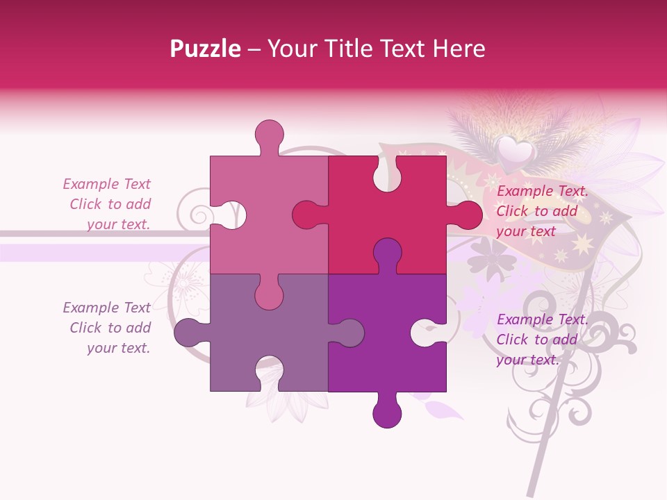 Costume Floral Celebration PowerPoint Template