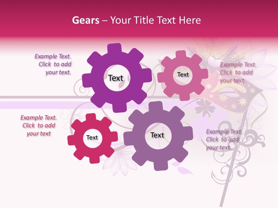 Costume Floral Celebration PowerPoint Template