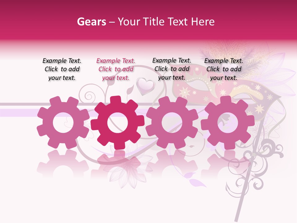 Costume Floral Celebration PowerPoint Template