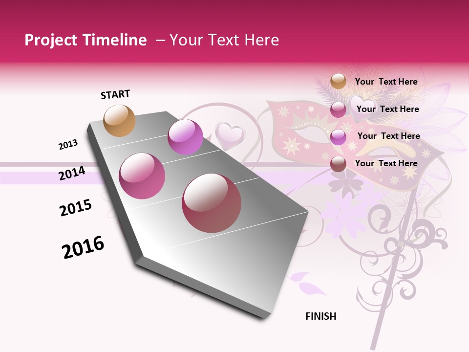 Costume Floral Celebration PowerPoint Template