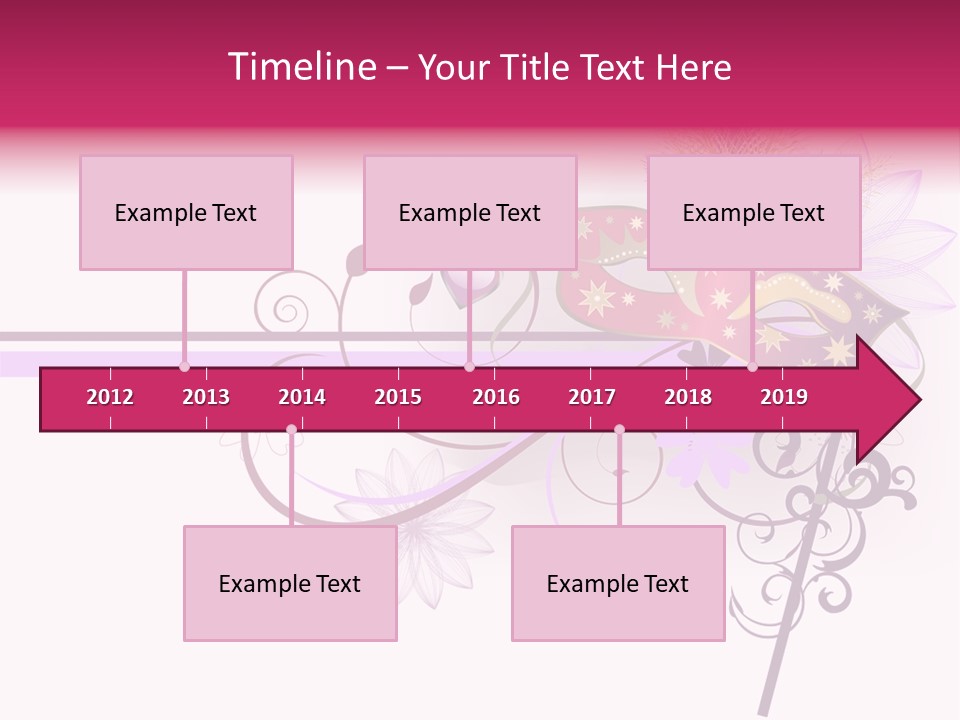 Costume Floral Celebration PowerPoint Template