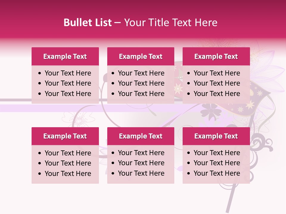 Costume Floral Celebration PowerPoint Template