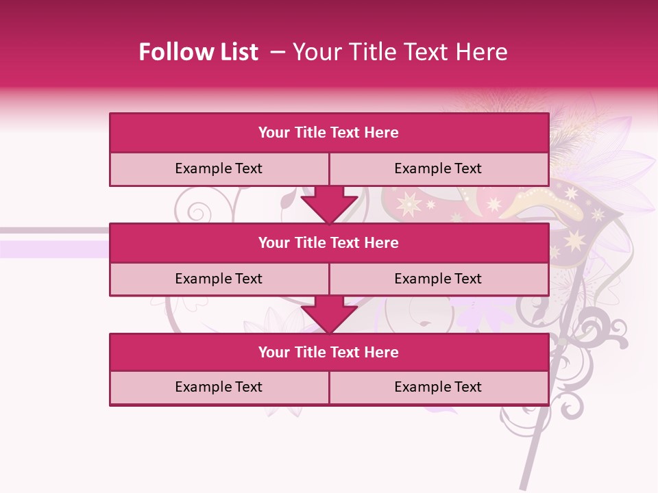 Costume Floral Celebration PowerPoint Template