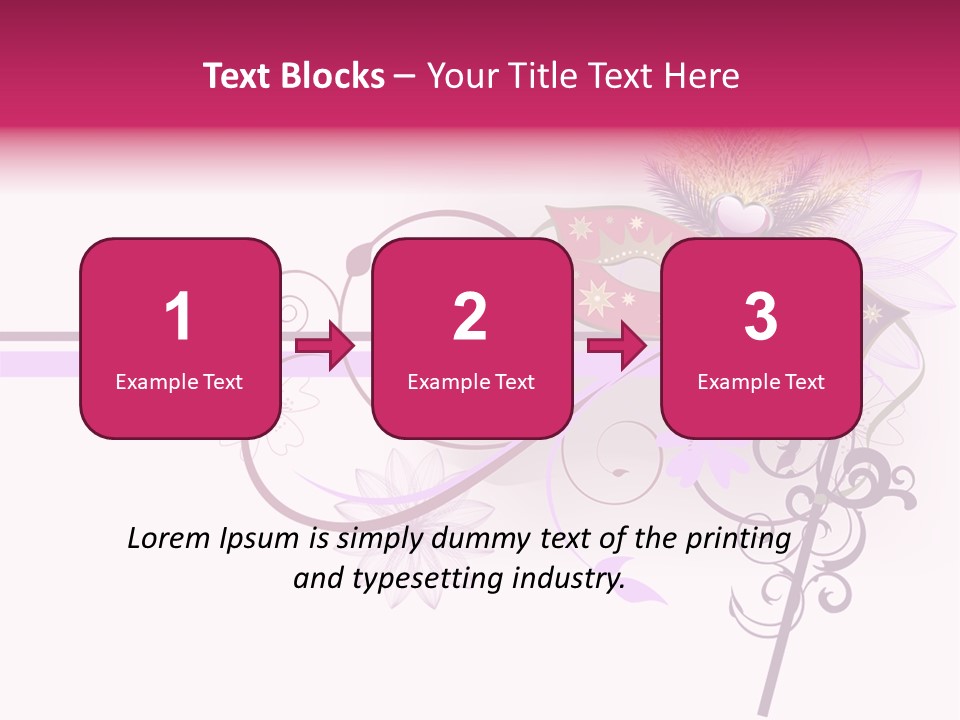 Costume Floral Celebration PowerPoint Template