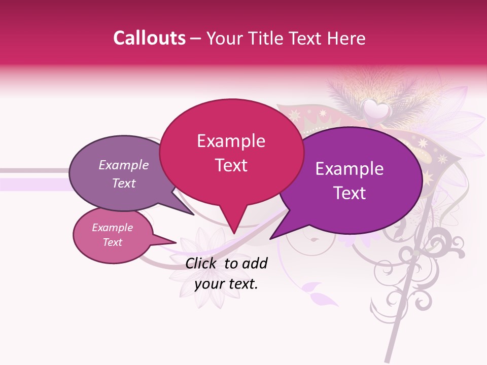 Costume Floral Celebration PowerPoint Template