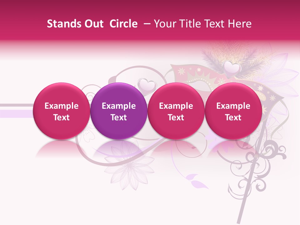 Costume Floral Celebration PowerPoint Template