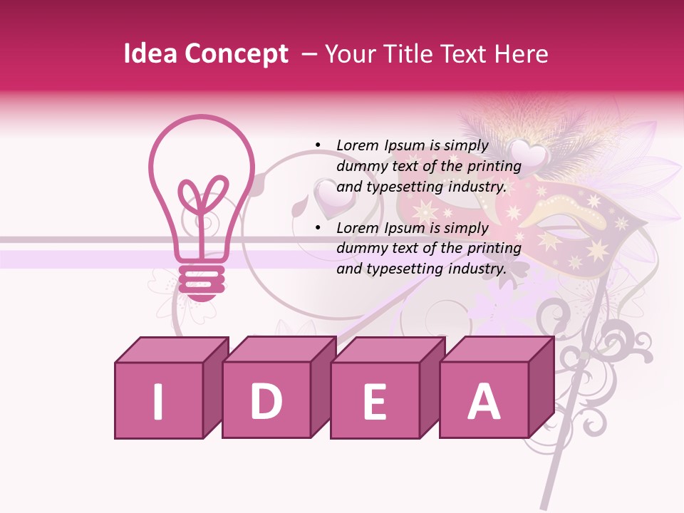 Costume Floral Celebration PowerPoint Template