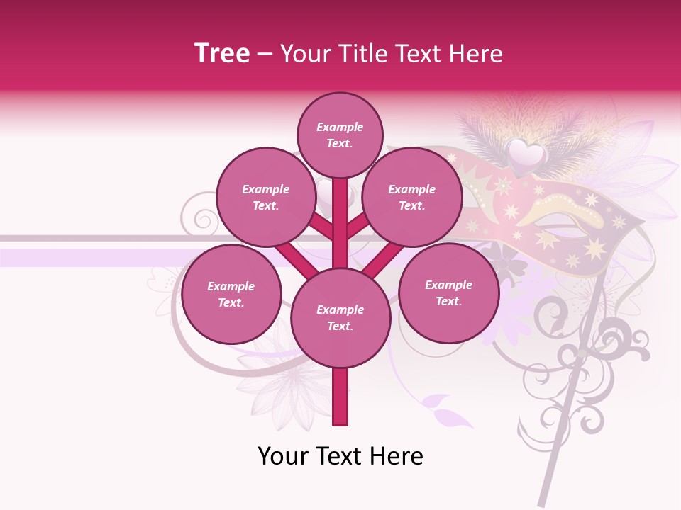 Costume Floral Celebration PowerPoint Template