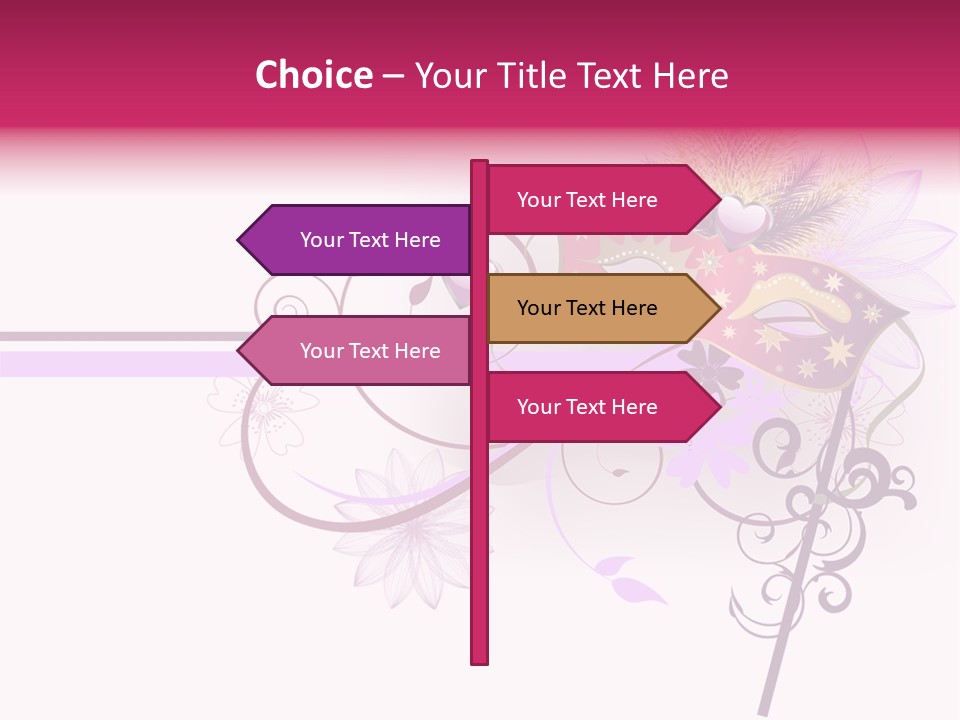 Costume Floral Celebration PowerPoint Template