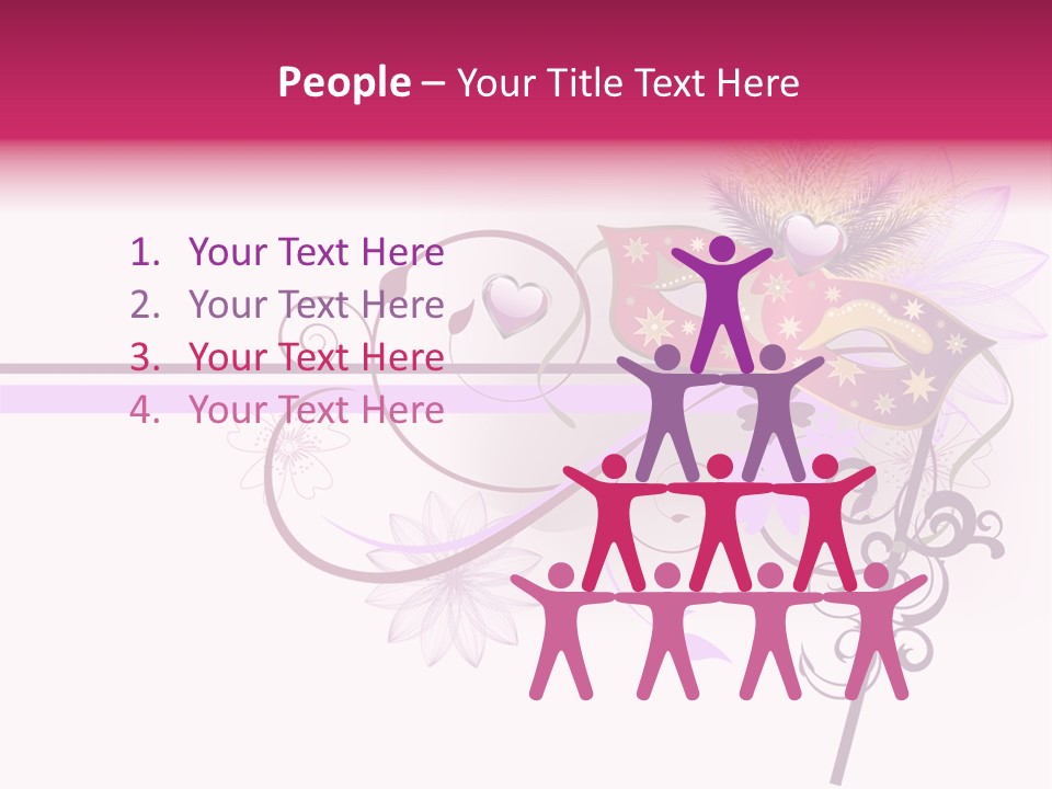 Costume Floral Celebration PowerPoint Template