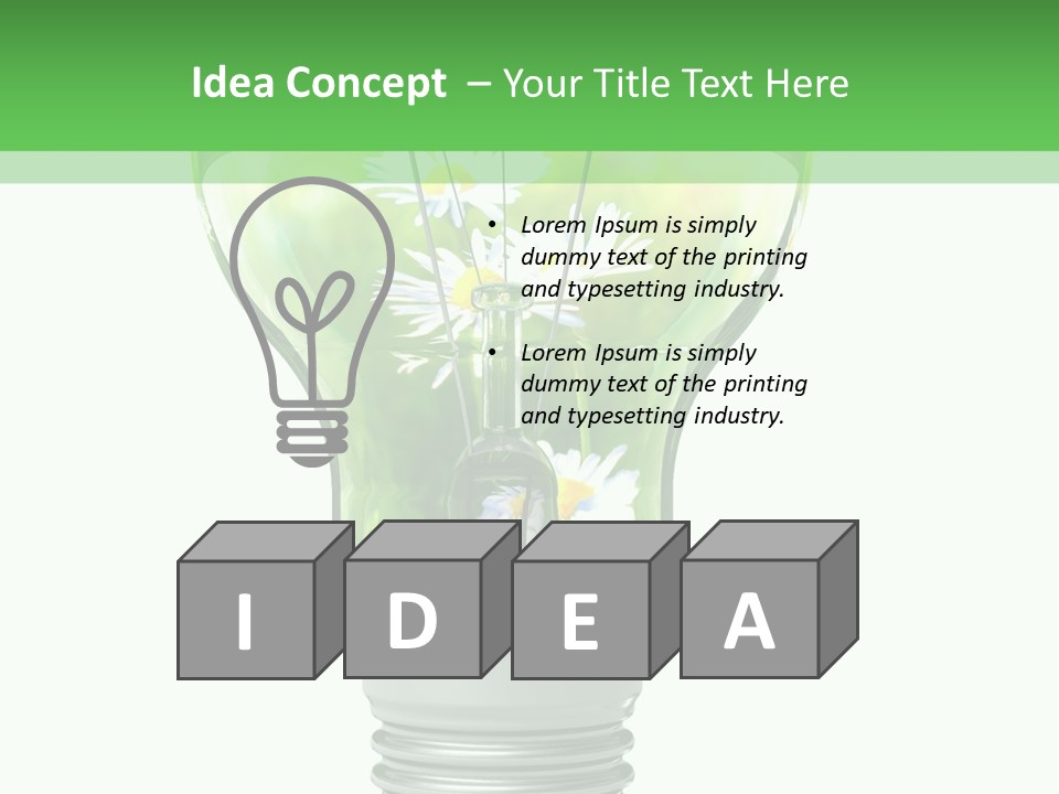Idea Responsibility Solar PowerPoint Template