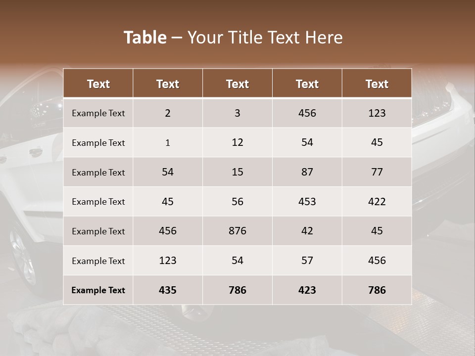 Car Style International PowerPoint Template