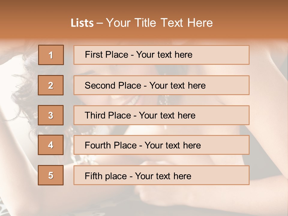Make Earring Eyes PowerPoint Template