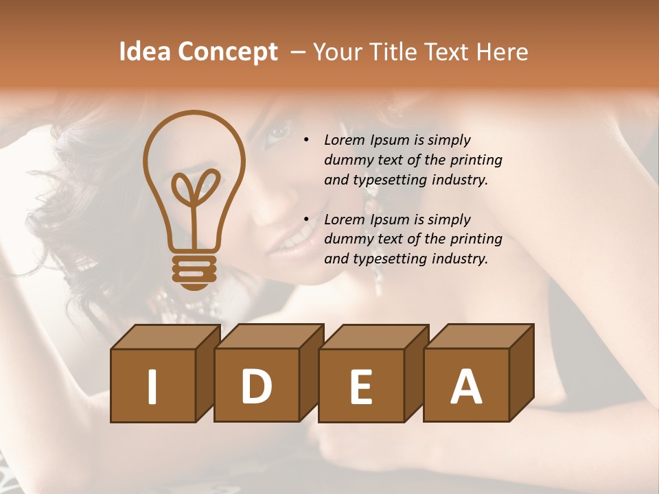 Make Earring Eyes PowerPoint Template