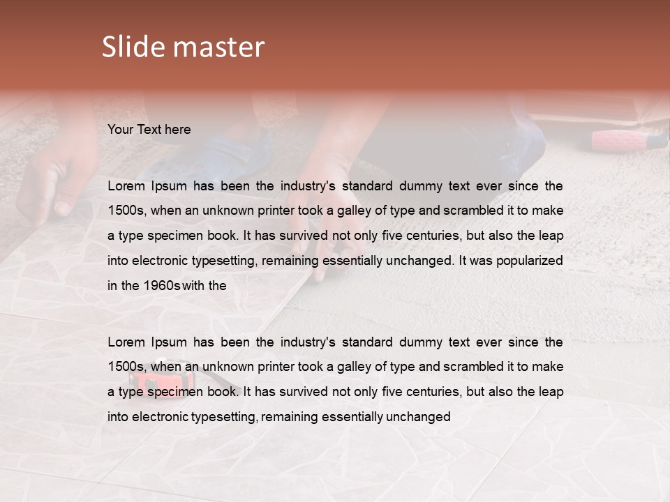 Block Man  PowerPoint Template