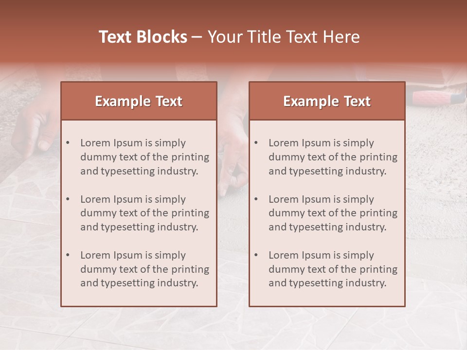 Block Man  PowerPoint Template
