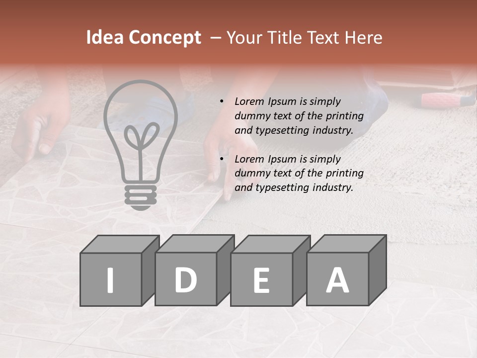 Block Man  PowerPoint Template