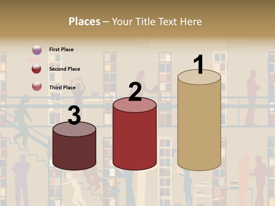 Bookshop Color Browsing PowerPoint Template