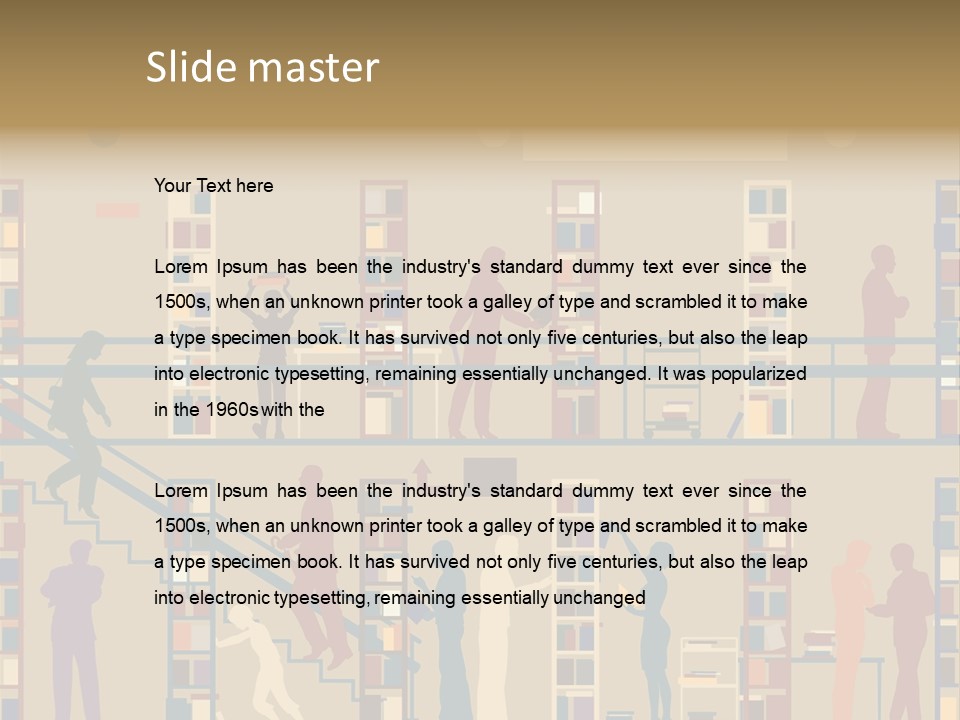 Bookshop Color Browsing PowerPoint Template