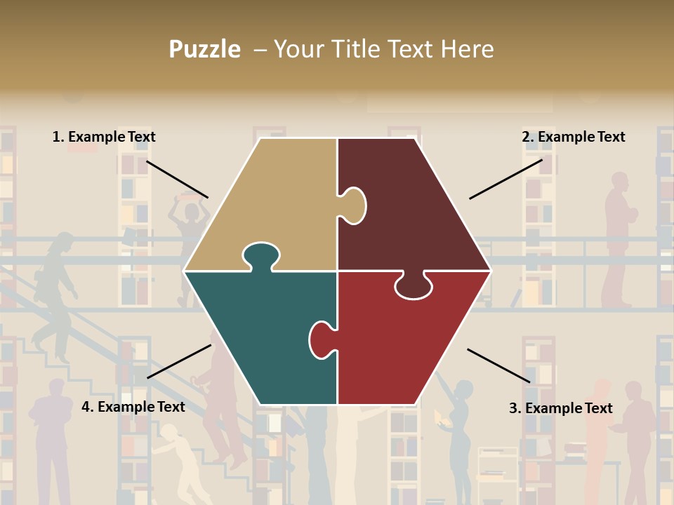 Bookshop Color Browsing PowerPoint Template