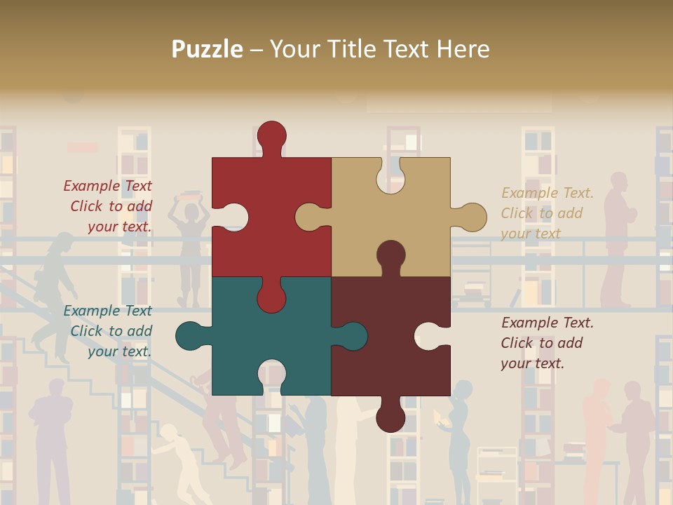 Bookshop Color Browsing PowerPoint Template