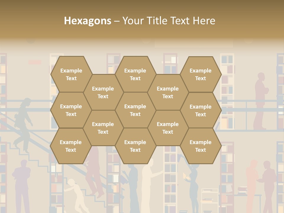 Bookshop Color Browsing PowerPoint Template