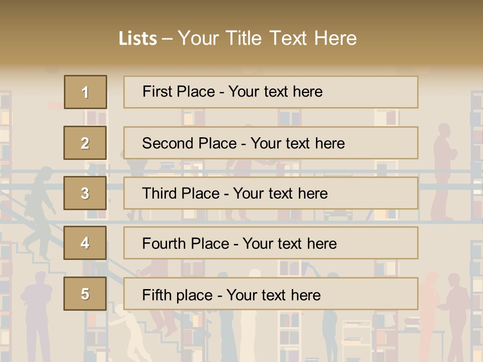Bookshop Color Browsing PowerPoint Template