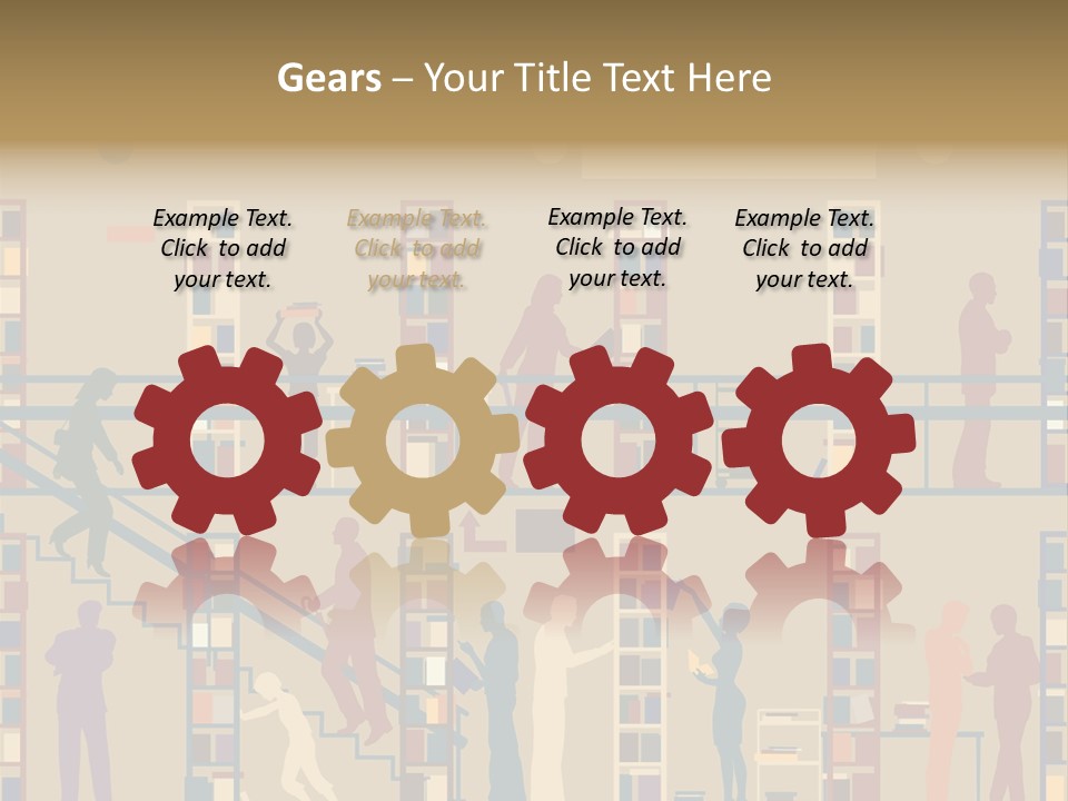Bookshop Color Browsing PowerPoint Template