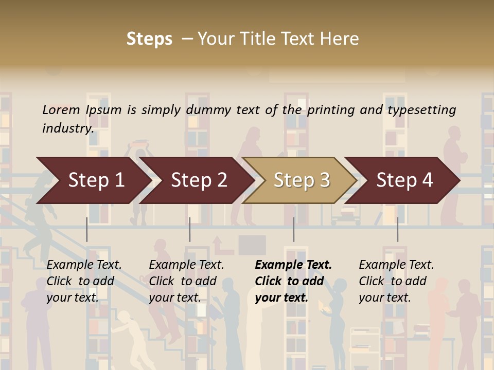 Bookshop Color Browsing PowerPoint Template