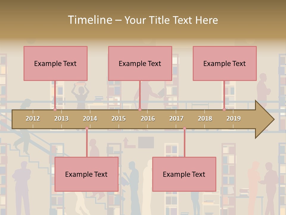 Bookshop Color Browsing PowerPoint Template