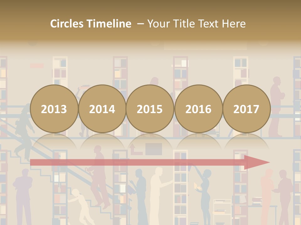 Bookshop Color Browsing PowerPoint Template