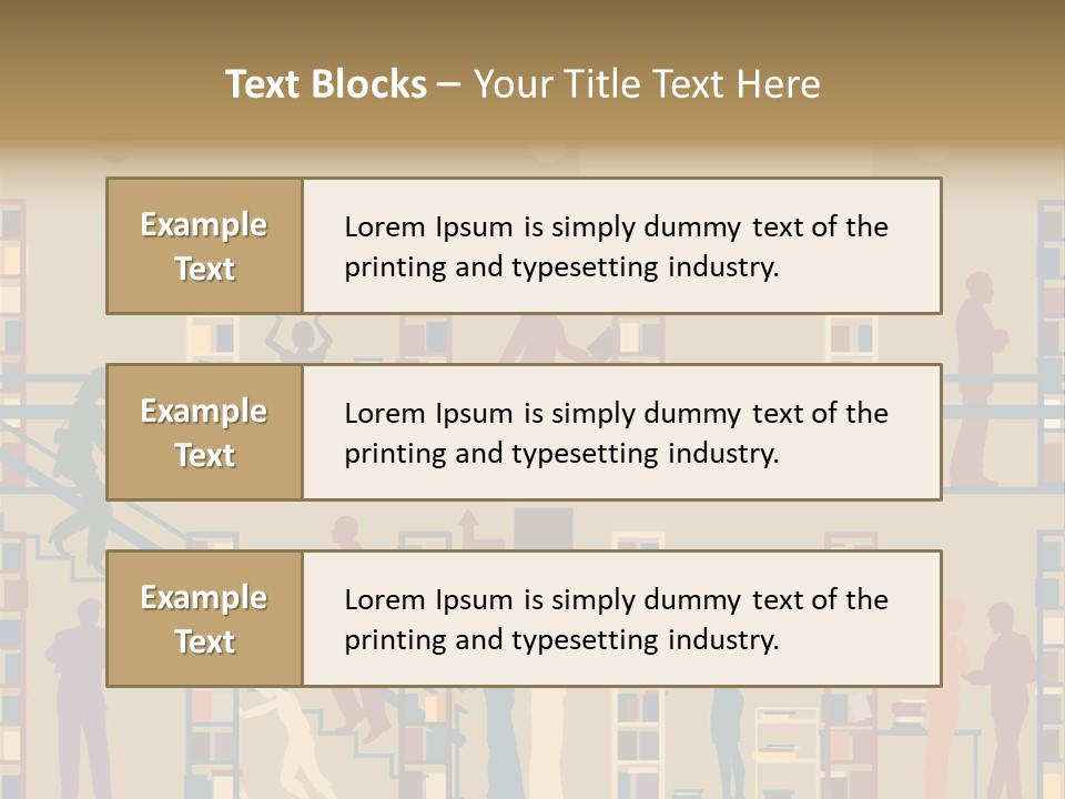 Bookshop Color Browsing PowerPoint Template