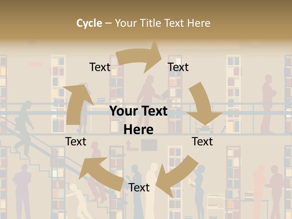 Bookshop Color Browsing PowerPoint Template