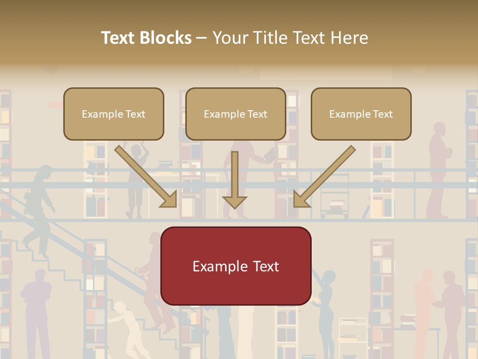 Bookshop Color Browsing PowerPoint Template