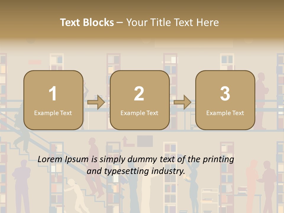 Bookshop Color Browsing PowerPoint Template