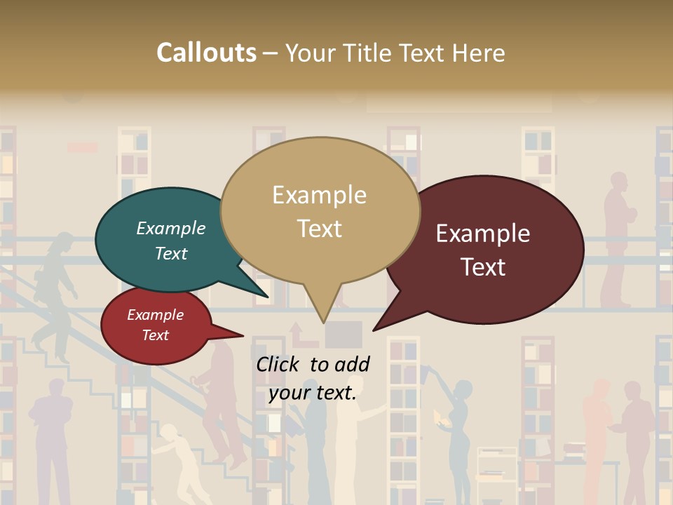 Bookshop Color Browsing PowerPoint Template