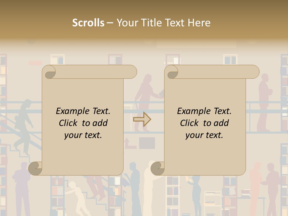 Bookshop Color Browsing PowerPoint Template