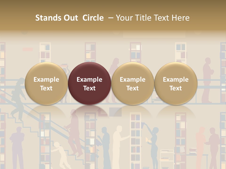 Bookshop Color Browsing PowerPoint Template