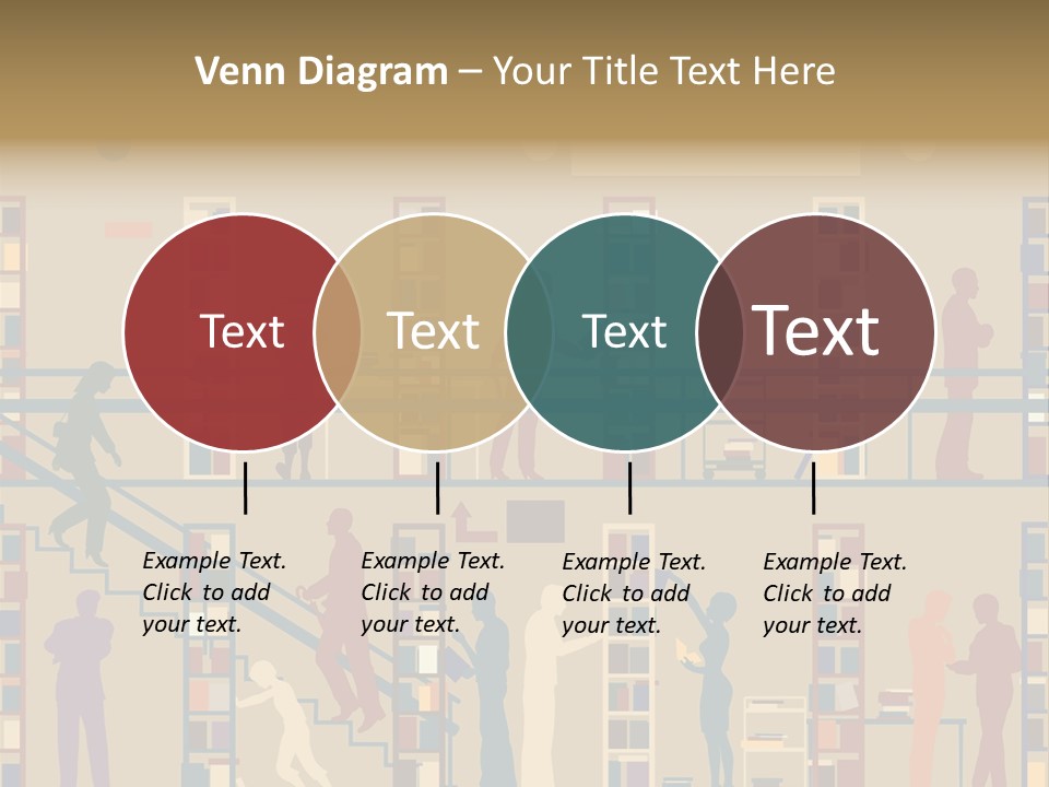 Bookshop Color Browsing PowerPoint Template