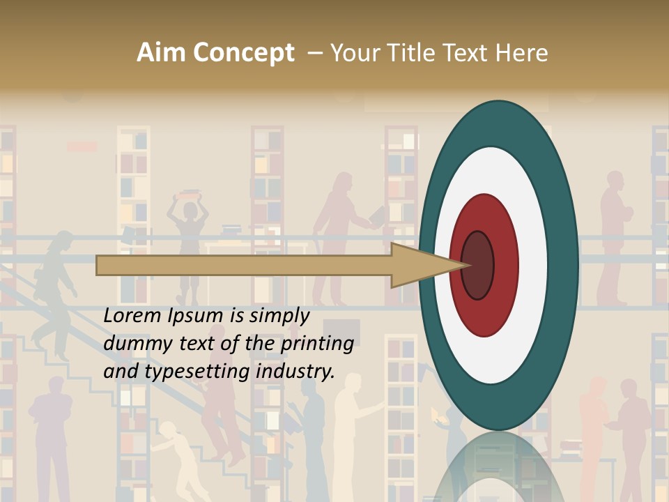 Bookshop Color Browsing PowerPoint Template