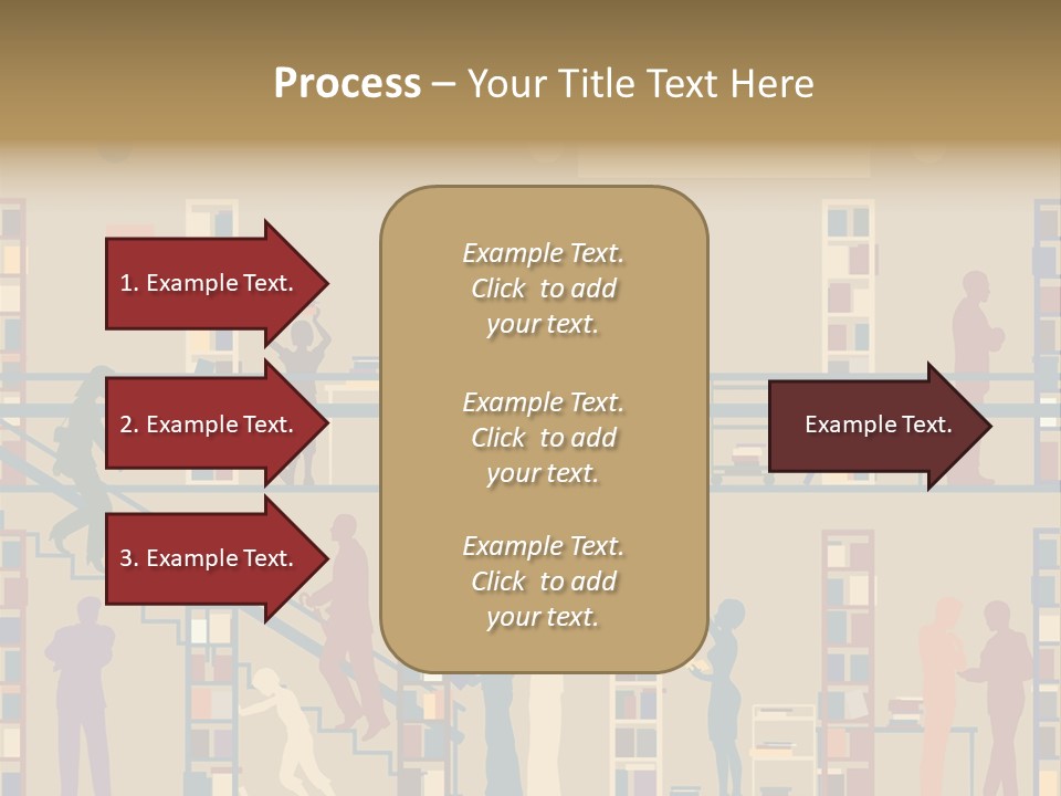 Bookshop Color Browsing PowerPoint Template