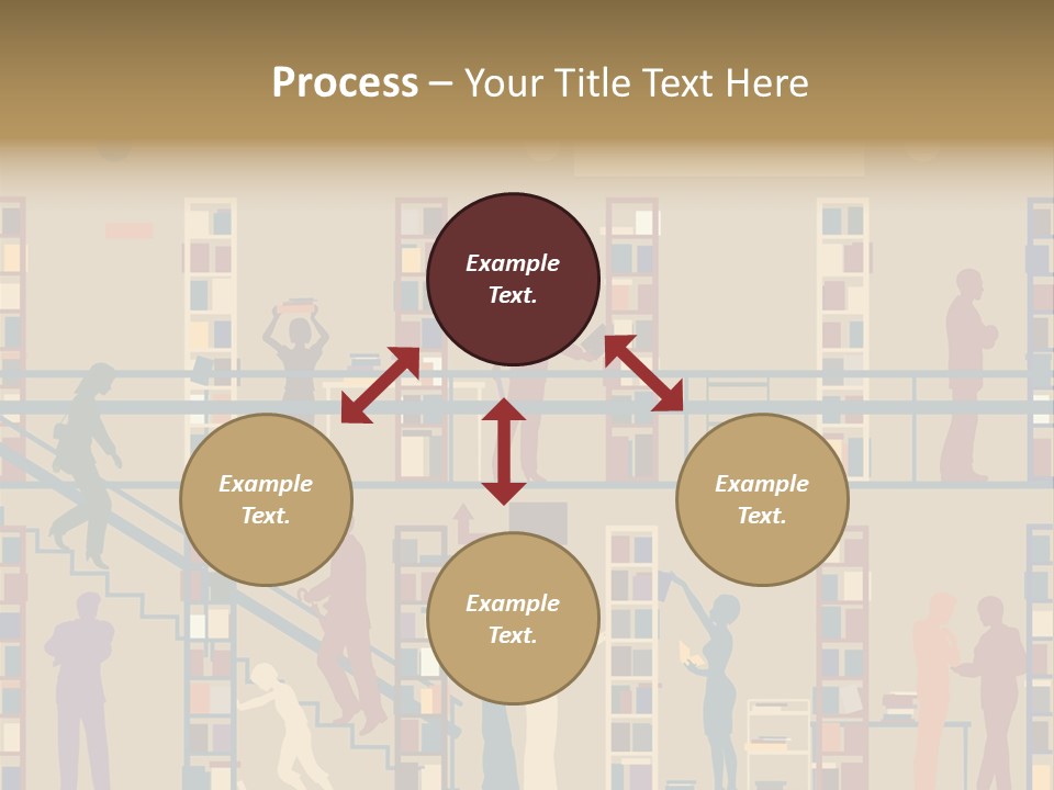 Bookshop Color Browsing PowerPoint Template